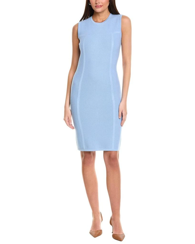 St. John Stretch Pique Knit Sheath Dress St. John Stretch Pique Knit Sheath Dress
