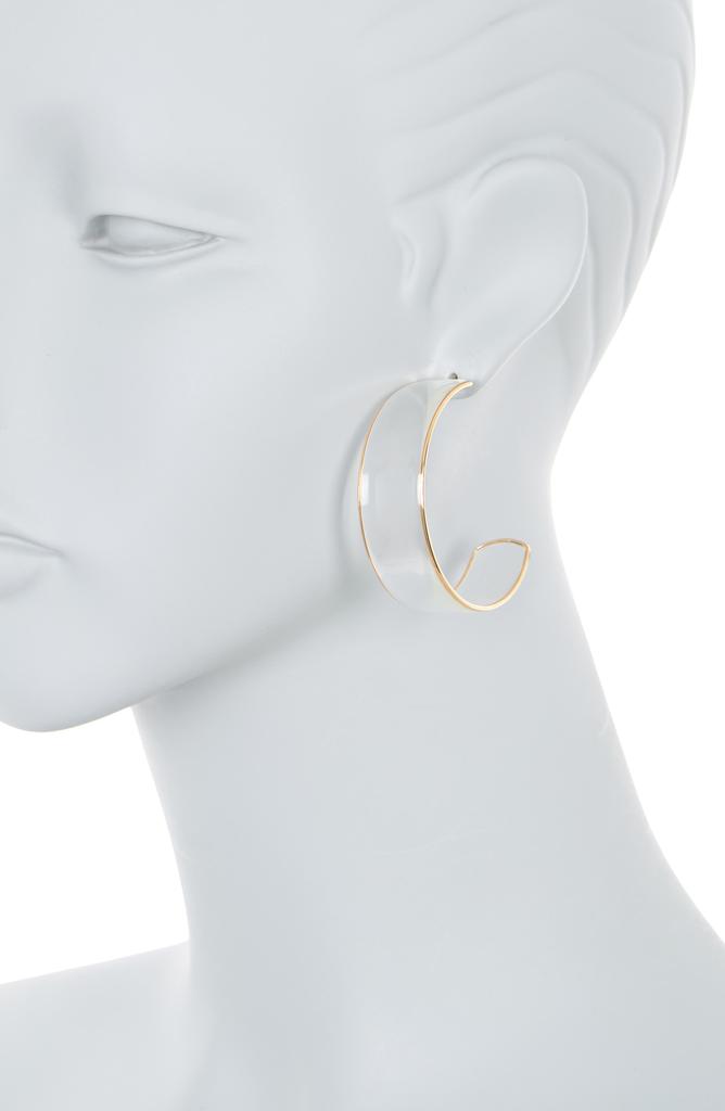 Melrose and Market 50mm Wide Plastic Hoop Earrings