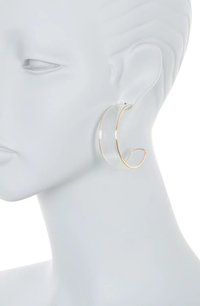 Melrose and Market 50mm Wide Plastic Hoop Earrings 2