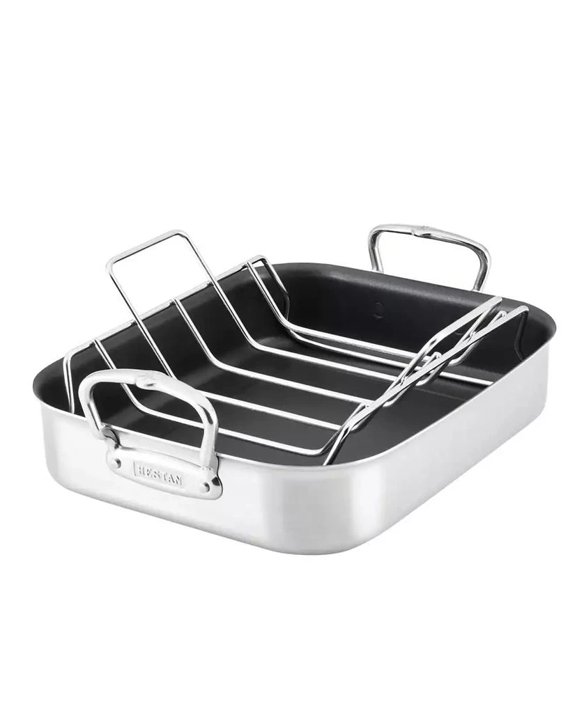 Hestan Provisions Classic Clad Nonstick Small Roaster with Rack 1