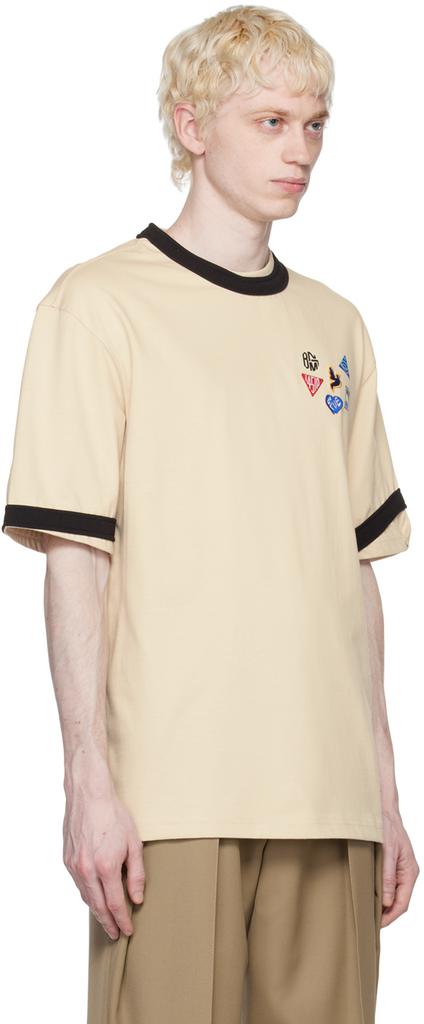 ADER error Beige Patch T-Shirt