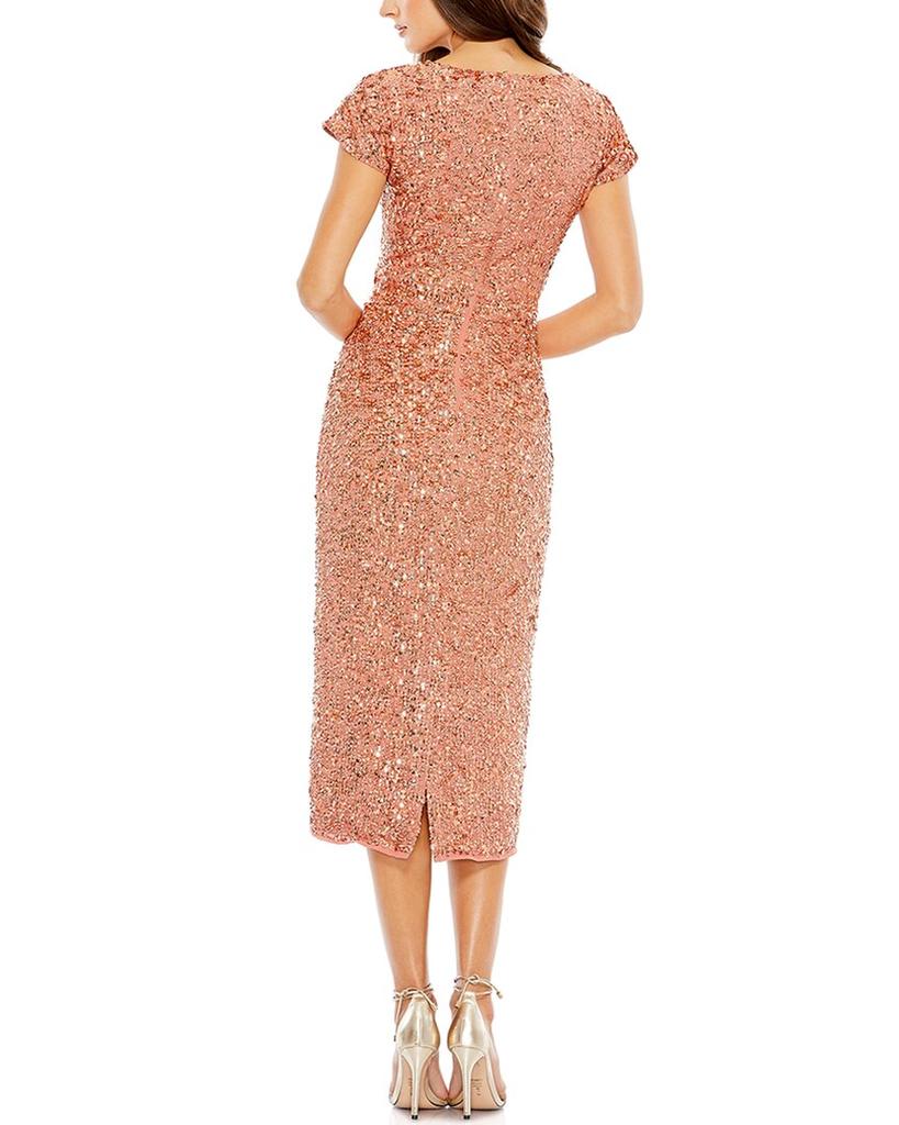 Mac Duggal Sequined Wrap Dress