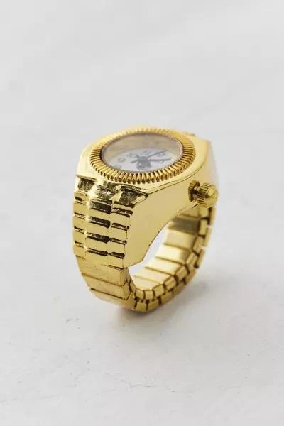 Urban Outfitters Fred Round Metal Watch Ring 3