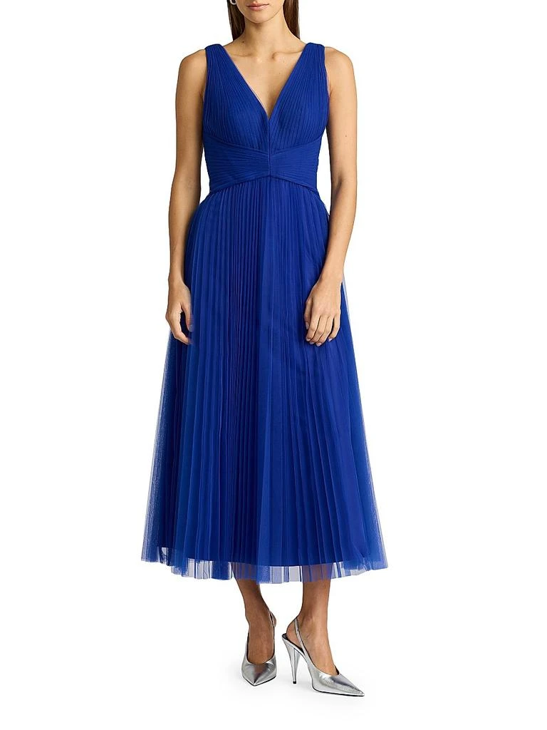 open lace back dress Zac Posen Taffeta Cocktail Dress, Green / 4