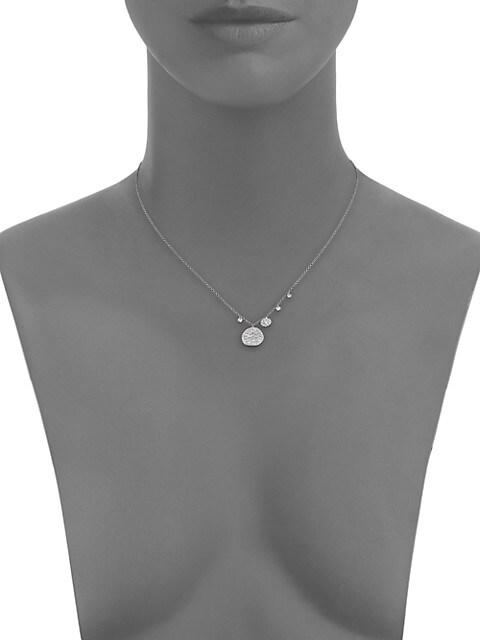 Meira T 14K White Gold & Diamond Ice Disc Necklace