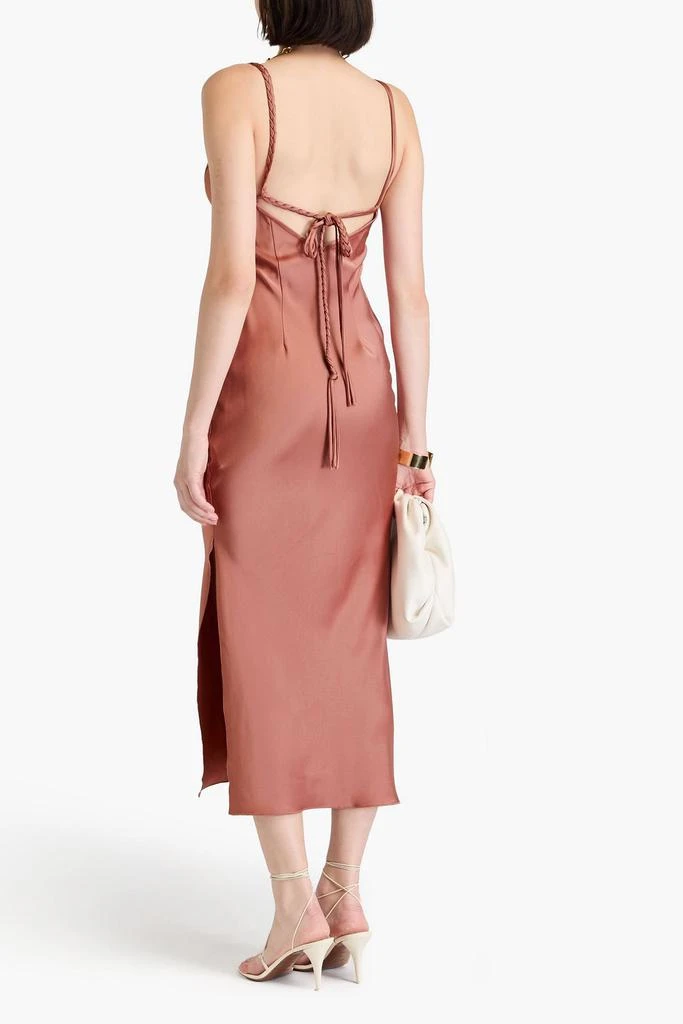 Nanushka Satin midi dress 3