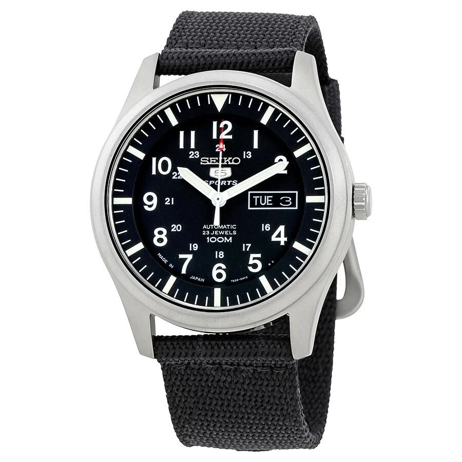 Seiko 5 Automatic Black Dial Men's Watch SNZG15J1 1