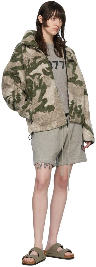 Essentials Khaki Polyester Jacket 4