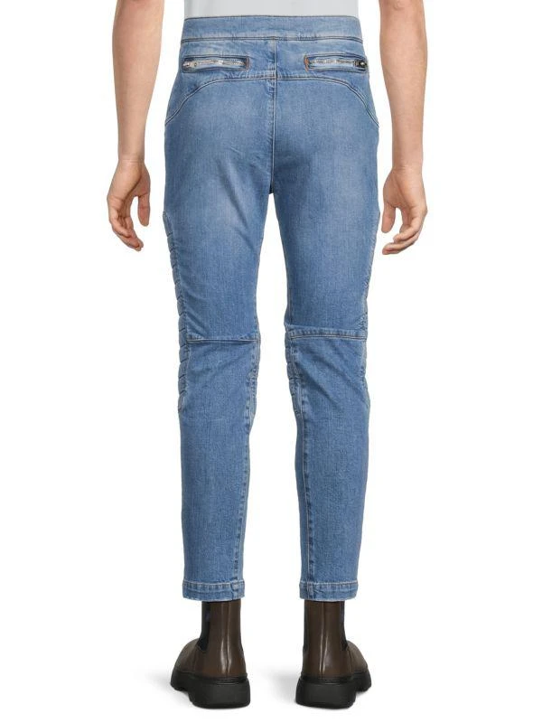Balmain Knee-Pad Faded Jeans 2