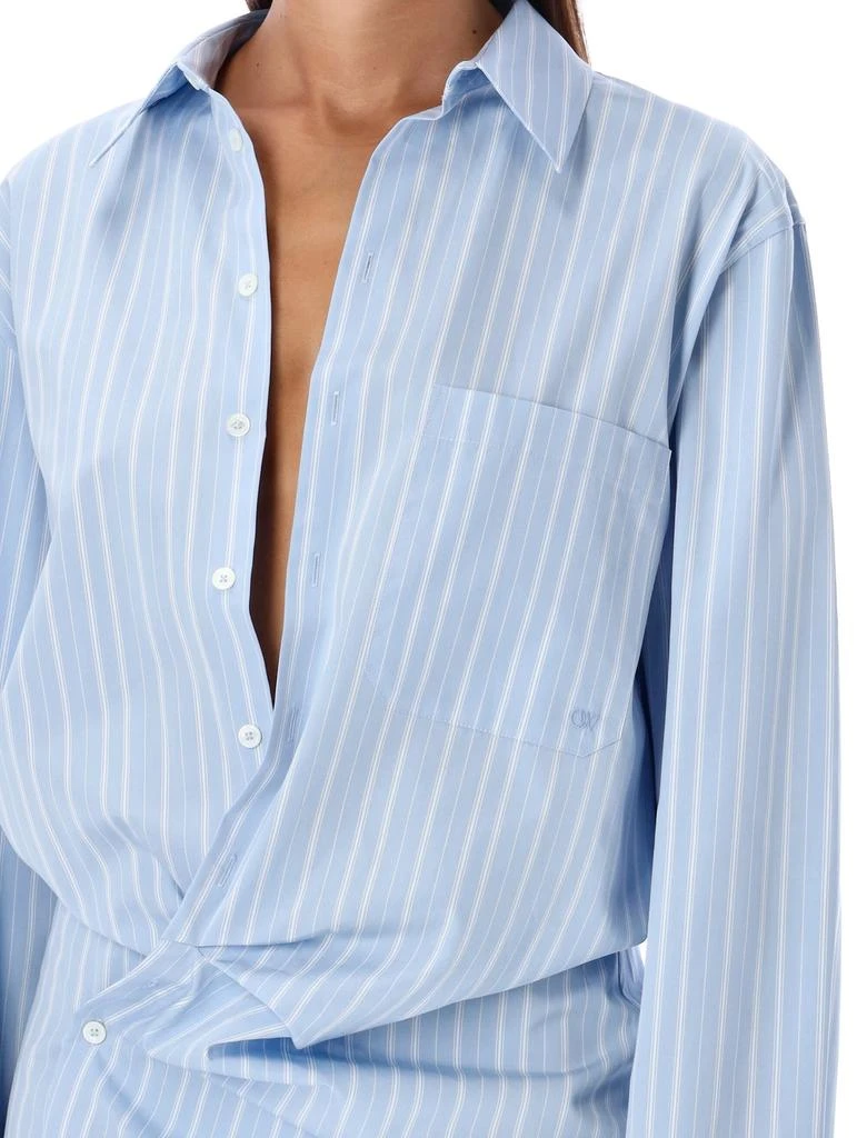 Off-White Off-White Striped Long-Sleeved Shirt Dress 3