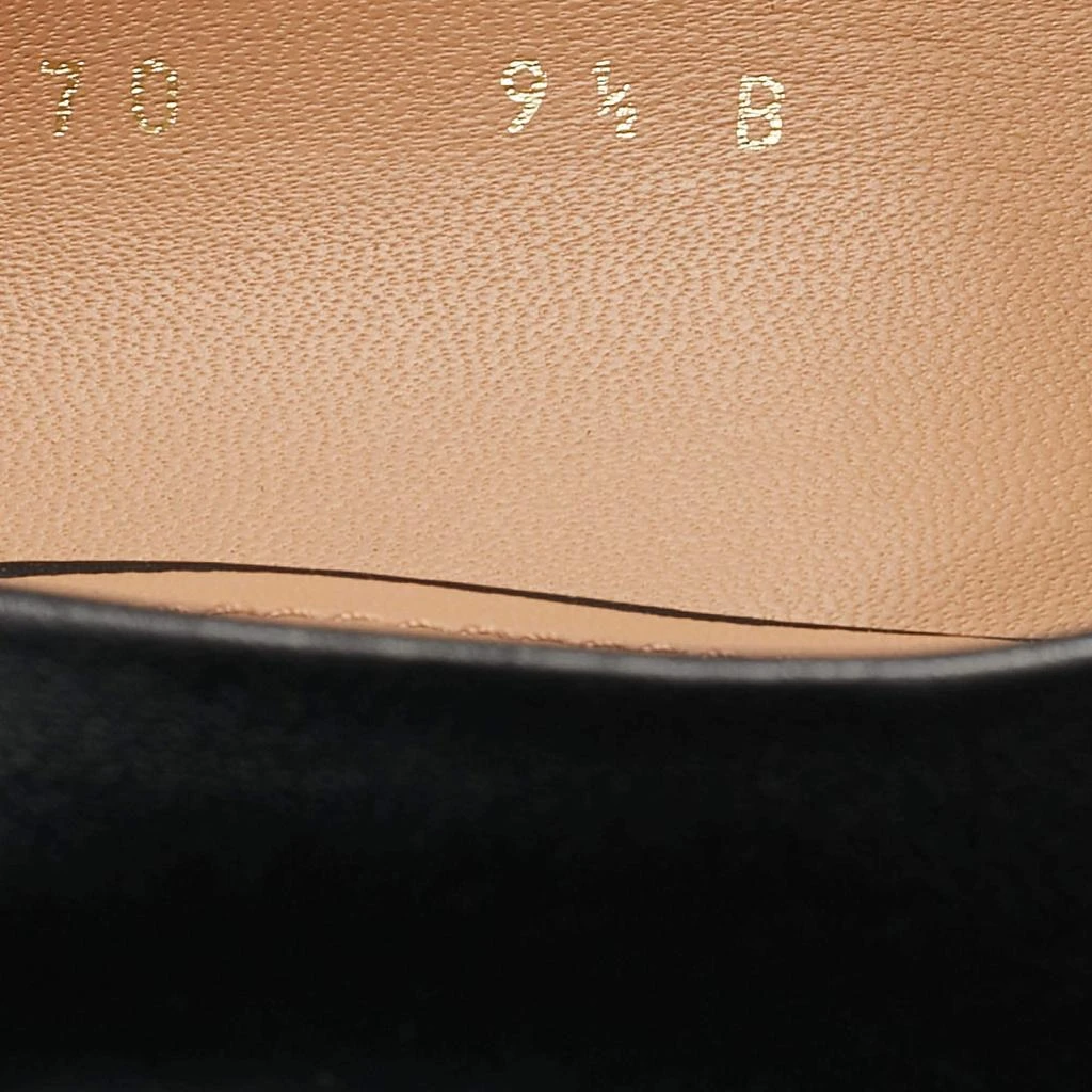 Salvatore Ferragamo Salvatore Ferragamo Black Leather Nana Wedge Pumps Size 40 8