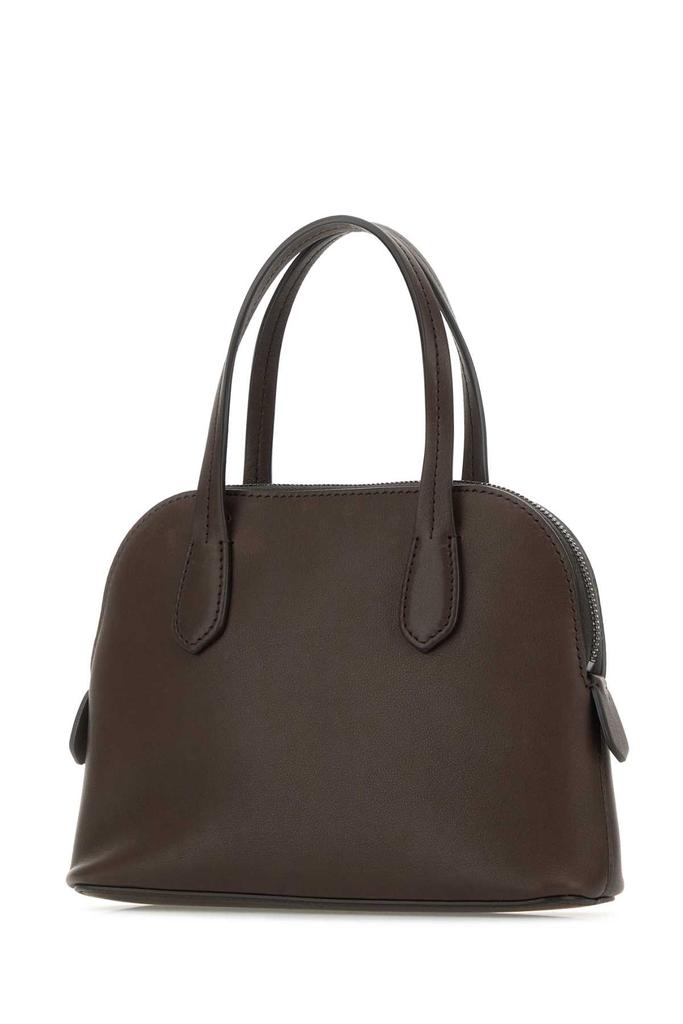 The Row Dark Brown Leather Ingrid Handbag