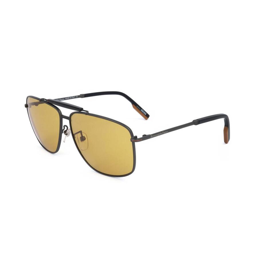 Zegna Amber Navigator Men's Sunglasses EZ0160-D 09E 62