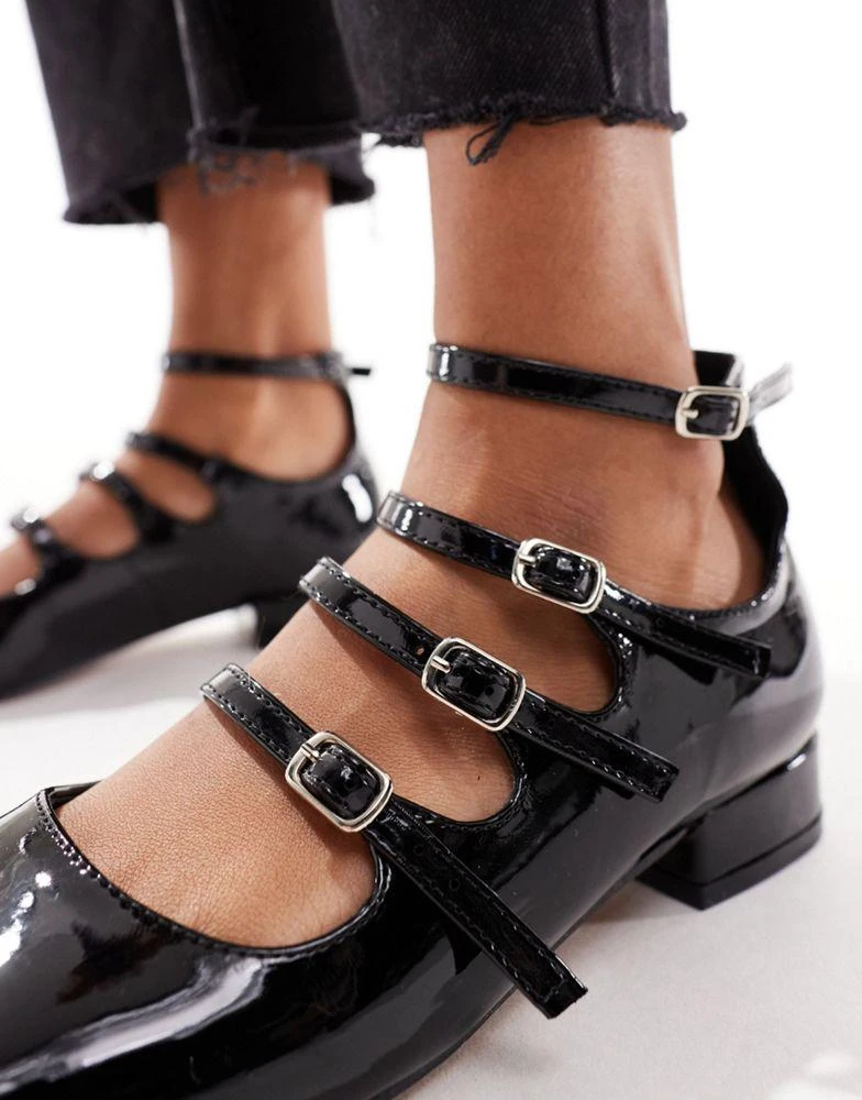 ASOS ASOS DESIGN Wide Fit Liberty Mary Jane ballet in Black 4