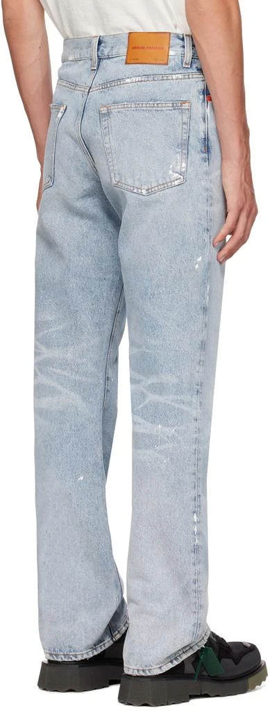 Heron Preston Blue Paint Splatter Jeans 3