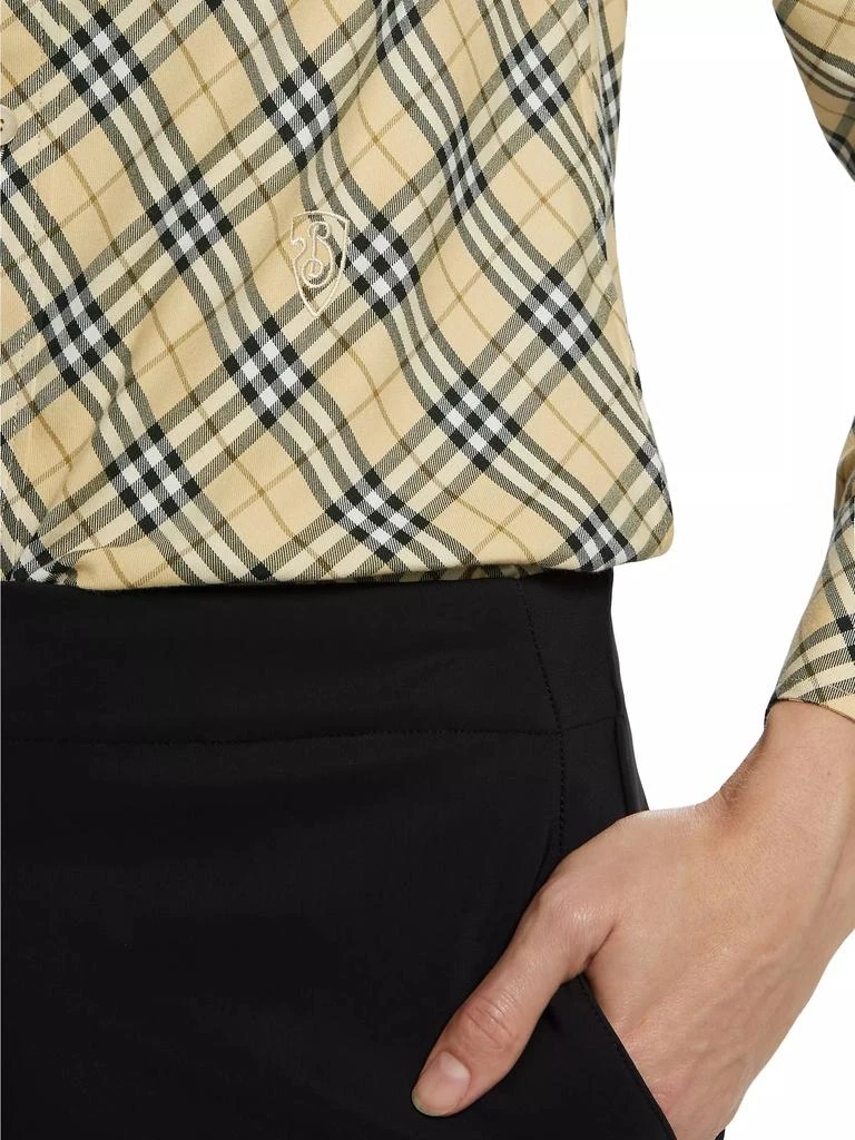 Burberry Check Cotton Twill Button-Down Shirt 6