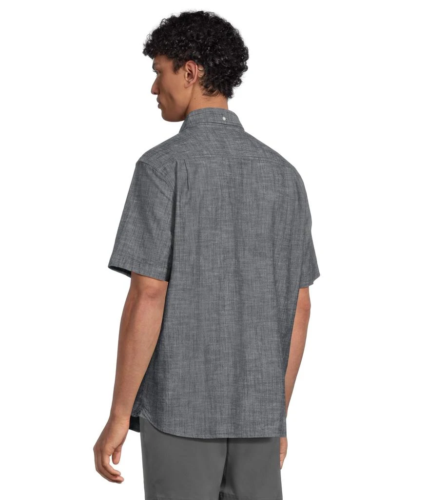 L.L.BEAN Comfort Stretch Chambray Shirt Short Sleeve Traditional Fit 3