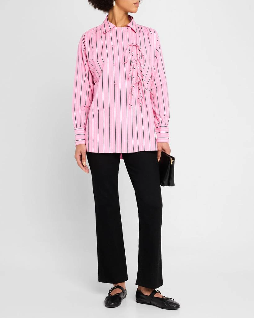 Damson Madder Carmy Striped Double-Breasted Ties Shirt 2