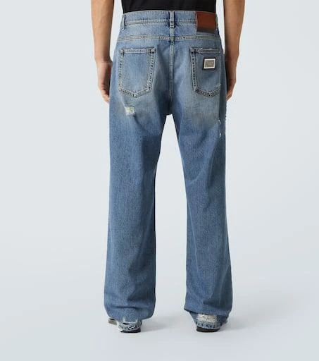 Dolce 
Gabbana Distressed wide-leg jeans 4