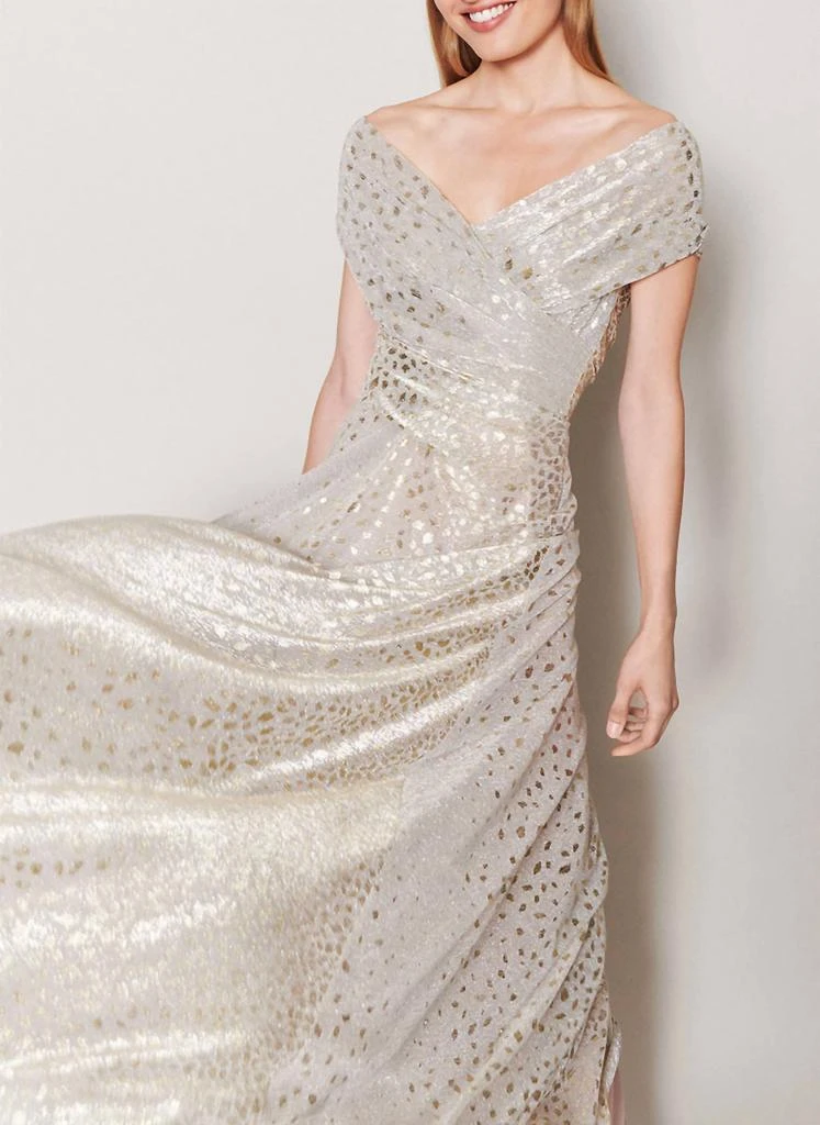 Talbot Runhof Talbot Runhof - Metallic Degrade Voile Gown 3