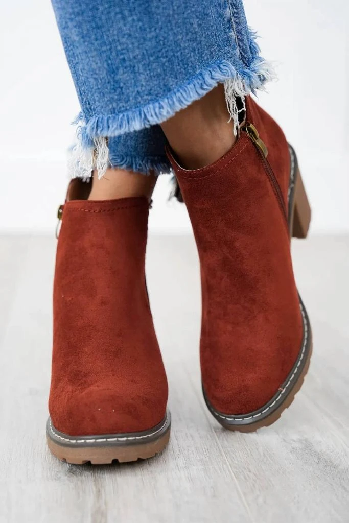 Corkys Footwear Women's Bite Me Bootie In Rust 3
