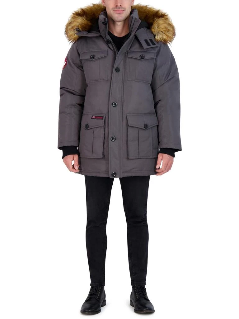 Canada Weather Gear Mens Faux Fur Heavyweight Parka Coat 7