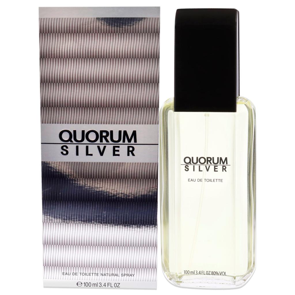 Antonio Puig Quorum Silver by  for Men - 3.4 oz EDT Spray
