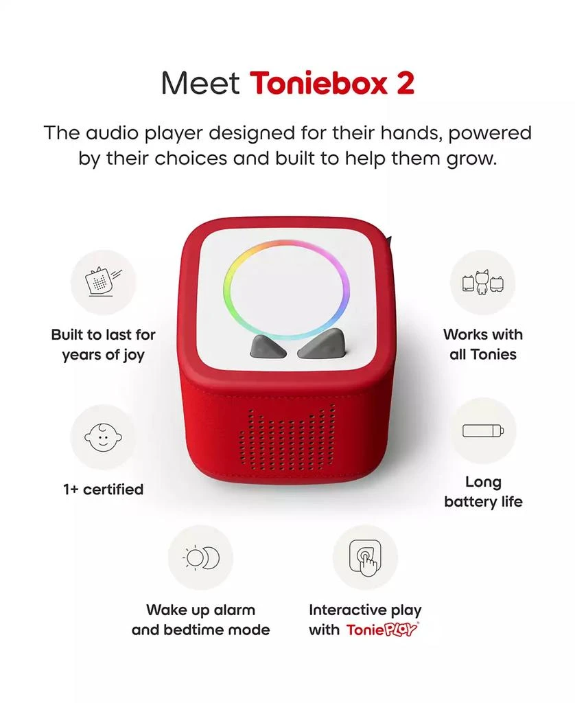 Tonies Toniebox 2 Play Set Winnie the Pooh- Sunset Red 6