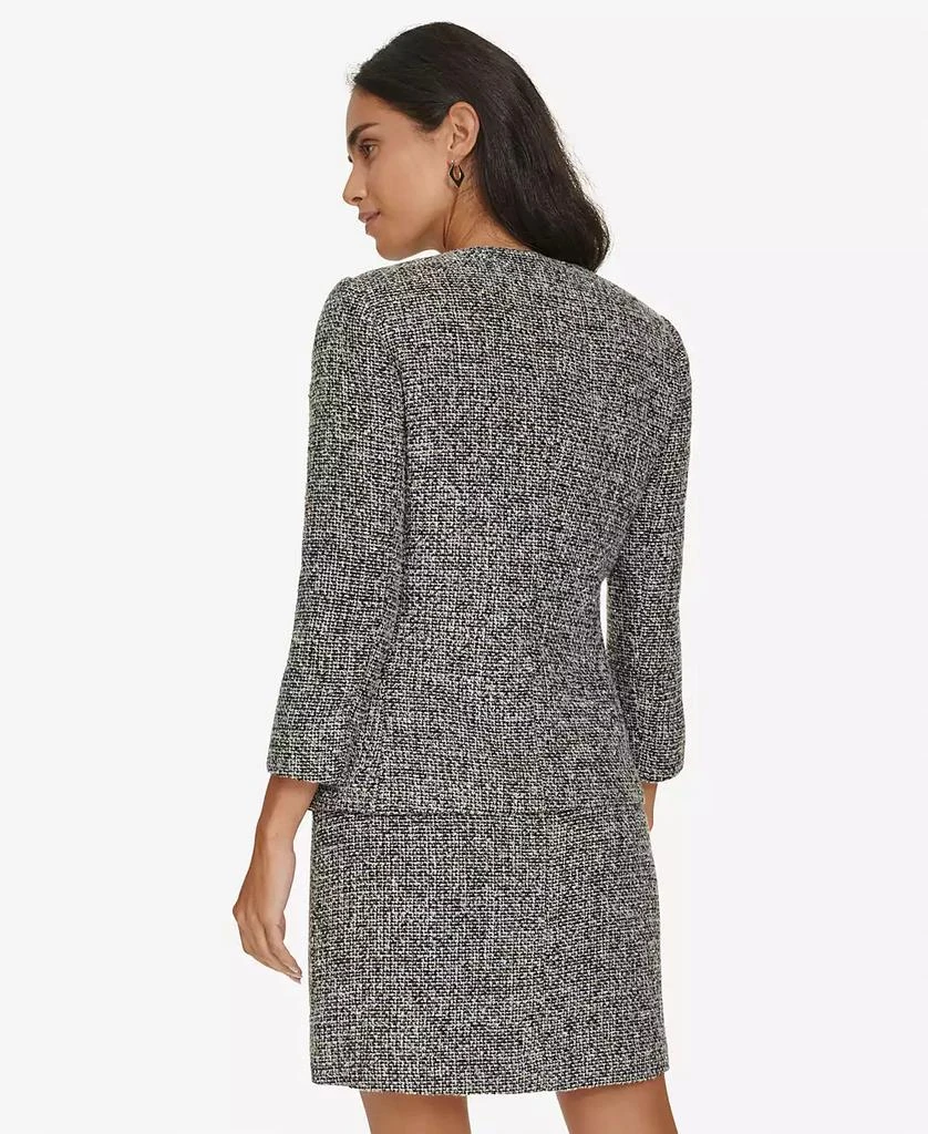 Calvin Klein Women's Tweed Open-Front Blazer 2