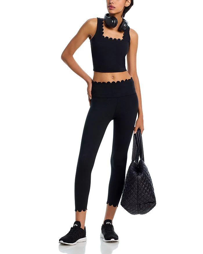 AQUA AQUA Scallop Edge Square Neck Tank Top - Exclusive 2