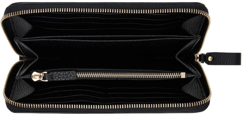 Valentino Black Rockstud Zippered Wallet 3
