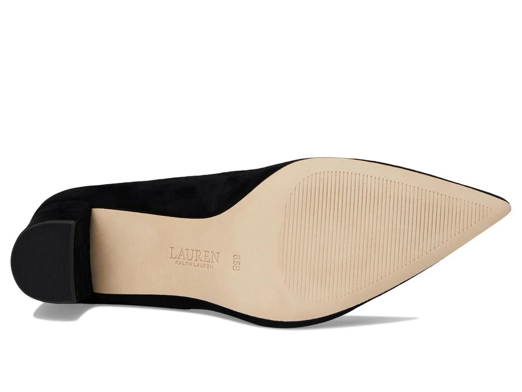 Ralph Lauren Lanette Suede Block-Heel Pumps 3