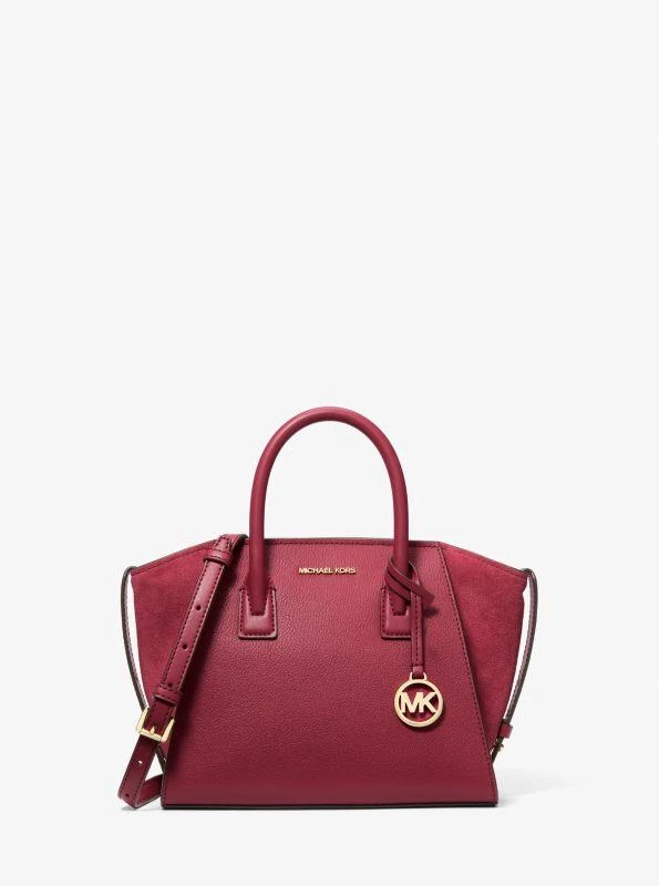 Michael Kors Avril Small Pebbled Leather Satchel 1