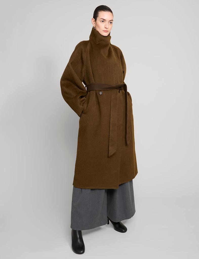 Pixie Market Brown Cocoon Coat