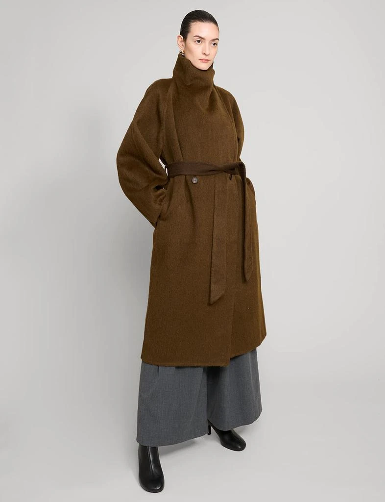 Pixie Market Brown Cocoon Coat 2