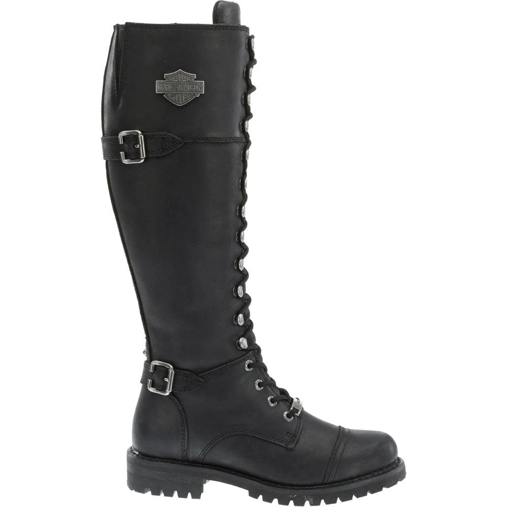 Harley Davidson Beechwood Round Toe Zippered Motorcycle Boots 1