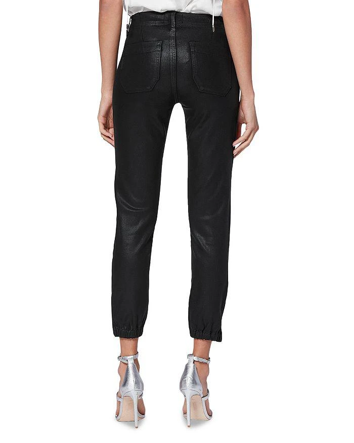 Paige Mayslie Cropped Coated Jogger Pants 5
