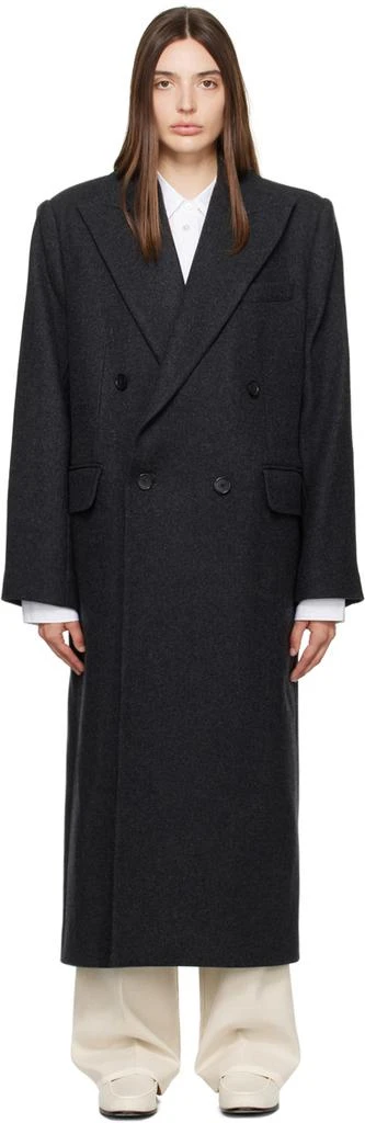 FILIPPA K Gray Tailored Peacoat 1