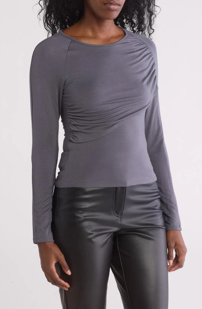 19 Cooper Overlap Panel Long Sleeve Crop Top 1