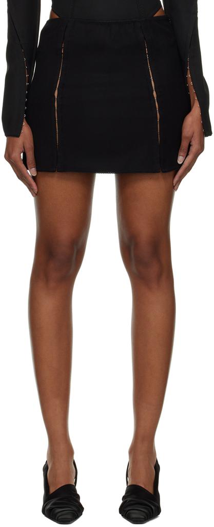 Anna October Black Barbe Miniskirt