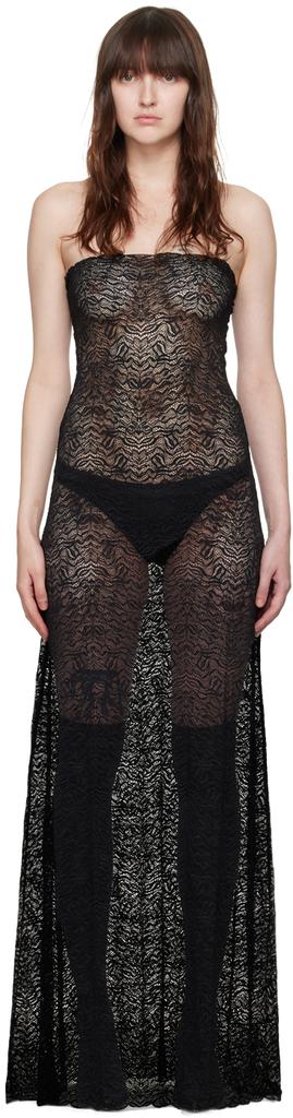 Beaufille SSENSE Exclusive Black Anise Maxi Dress