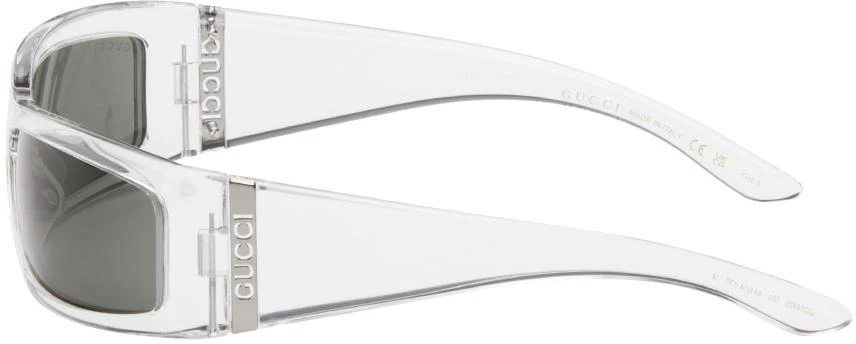 Gucci Transparent Rectangular Sunglasses 3