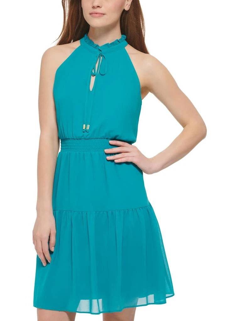 Vince Camuto Womens Tiered Mini Halter Dress 6