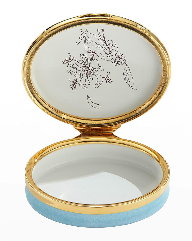 Halcyon Days The Best Is Yet To Come Floral Enamel Box