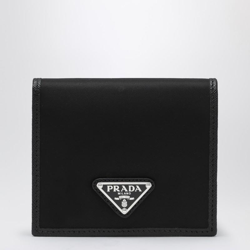 Prada Black wallet in nylon e Saffiano