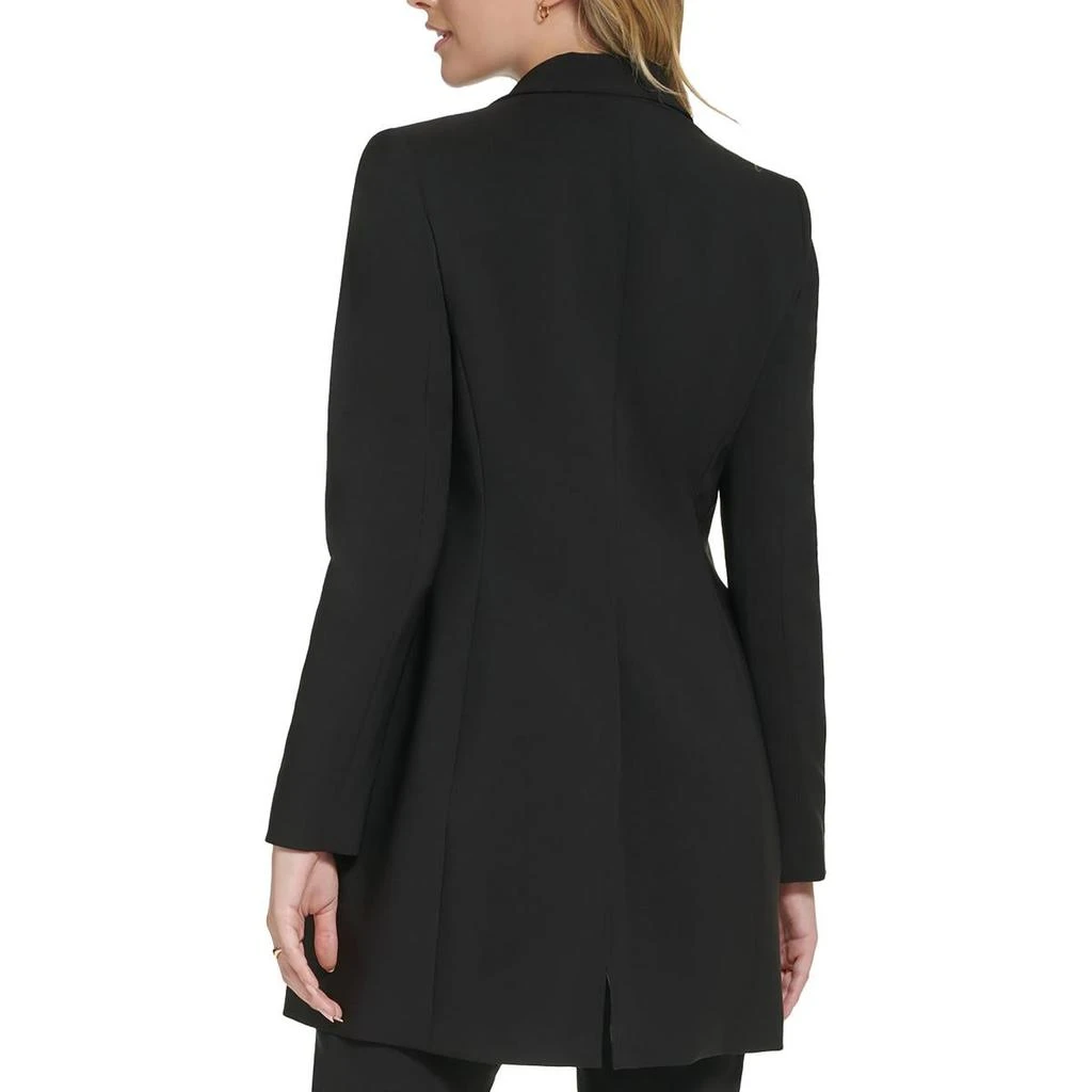 Calvin Klein Womens Long Office One-Button Blazer 2