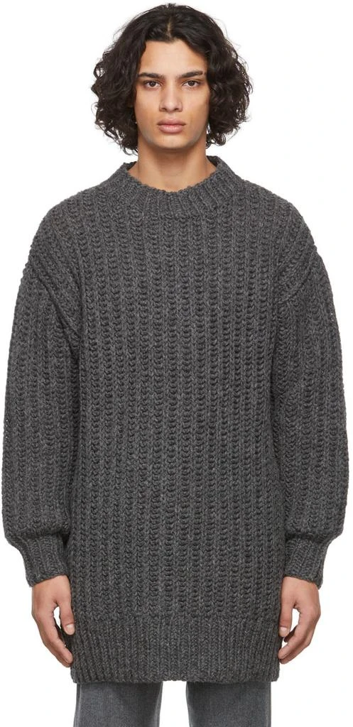 AMI Grey Ami de Cœur Sweater 1