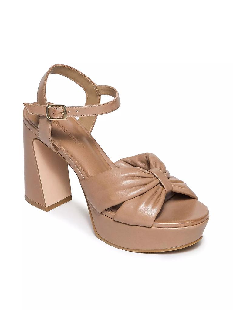 Bernardo Veronika Leather Platform Sandals