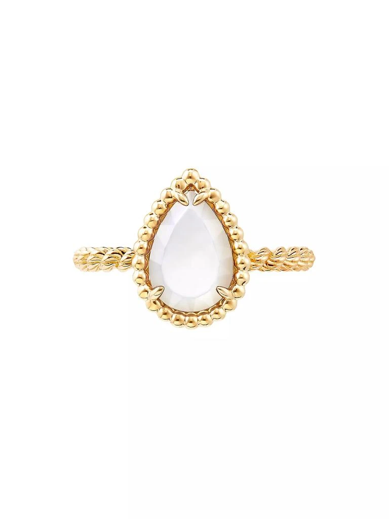 Boucheron Serpent Bohème 18K Yellow Gold & Mother-Of-Pearl Ring 4