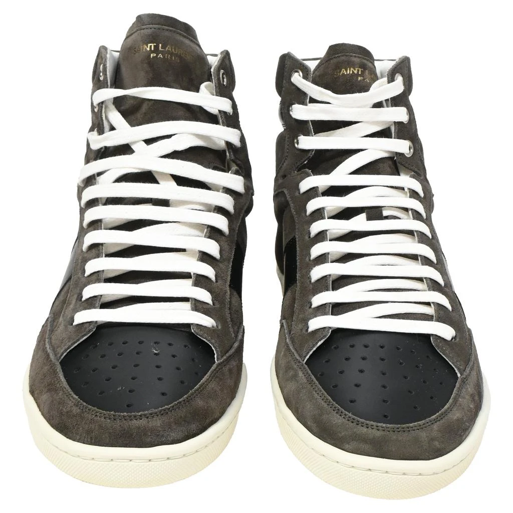Yves Saint Laurent SL/10H High Top Sneakers in Brown Suede 2